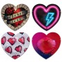 PASANTE PRESERVATIVO ROJO FORMA CORAZON BOLSA 144 UNIDADES