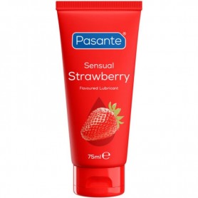 PASANTE SENSUAL STRAWBERRY LUBRICANTE iNTIMO BASE AGUA SABOR FRESA 75 ML