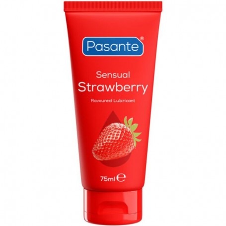 PASANTE SENSUAL STRAWBERRY LUBRICANTE iNTIMO BASE AGUA SABOR FRESA 75 ML