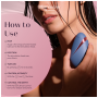 WOMANIZER NEXT LIBERTY ESTIMULADOR DE CLiTORIS 3D PLEASURE AIR AZUL ROJO