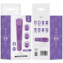 INTENSE KURT MINI MASAJEADOR CON 4 CABEZALES INTERCAMBIABLES LILA