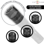 INTENSE KURT MINI MASAJEADOR CON 4 CABEZALES INTERCAMBIABLES NEGRO