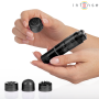 INTENSE KURT MINI MASAJEADOR CON 4 CABEZALES INTERCAMBIABLES NEGRO