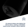 ARCWAVE POW MASTURBADOR MANUAL CON CONTROL DE SUCCIoN NEGRO
