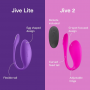 WE VIBE JIVE LITE VIBRADOR HUEVO PONIBLE CON CONTROL POR APLICACIoN PuRPURA