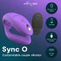 WE VIBE SYNC O VIBRADOR PARA PAREJAS CON ESTIMULACIoN ENVOLVENTE PuRPURA CLARO