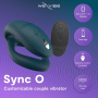 WE VIBE SYNC 2 VIBRADOR AJUSTABLE PARA PAREJAS VERDE TERCIOPELO