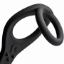 ROCKS OFF RO ZEN ESTIMULADOR PROSTaTICO VIBRADOR CON DOBLE ANILLO 7 VELOCIDADES NEGRO