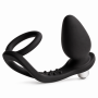 ROCKS OFF RO ZEN ESTIMULADOR PROSTaTICO VIBRADOR CON DOBLE ANILLO 7 VELOCIDADES NEGRO