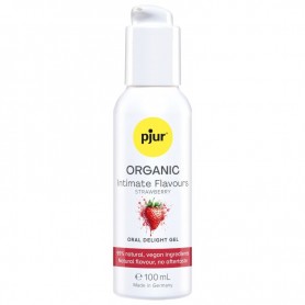 PJUR ORGANIC INTIMATE FLAVOURS GEL iNTIMO ORAL SABOR FRESA 100 ML