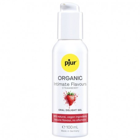 PJUR ORGANIC INTIMATE FLAVOURS GEL iNTIMO ORAL SABOR FRESA 100 ML