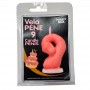 DIABLO PICANTE VELA PENE EN FORMA DE NuMERO 9 COLOR ROSA