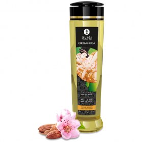 SHUNGA ORGANICA ACEITE DE MASAJE COMESTIBLE FLOR DE ALMENDRO 240 ML