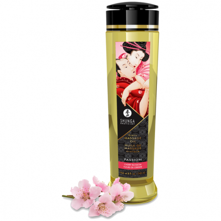 SHUNGA PASSION ACEITE DE MASAJE ERoTICO FLOR DE CEREZO 240 ML