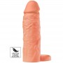 HIDDEN DESIRE INFERNO FUNDA EXTENSORA DE SILICONA LiQUIDA CON ANILLO 18 CM Ø 45 CM COLOR PIEL