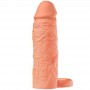 HIDDEN DESIRE INFERNO FUNDA EXTENSORA DE SILICONA LiQUIDA CON ANILLO 18 CM Ø 45 CM COLOR PIEL