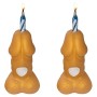 DIABLO PICANTE PENES DORADO VELAS NuMEROS CUMPLEANOS 2 UNIDADES