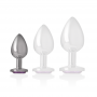 INTENSE PLUG ANAL METAL ALUMINIO CON CRISTAL VIOLETA TALLA S