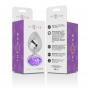 INTENSE PLUG ANAL METAL ALUMINIO CON CRISTAL VIOLETA TALLA M