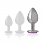 INTENSE PLUG ANAL METAL ALUMINIO CON CRISTAL VIOLETA TALLA L