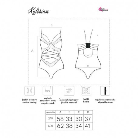 LIVCO CORSETTI FASHION KYLSSIAM LC 90613 BODY NEGRO L XL