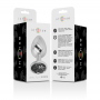 INTENSE PLUG ANAL METAL ALUMINIO CON CRISTAL NEGRO TALLA M