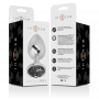 INTENSE PLUG ANAL METAL ALUMINIO CON CRISTAL NEGRO TALLA L