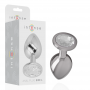 INTENSE PLUG ANAL METAL ALUMINIO CON CRISTAL PLATA TALLA L