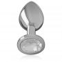 INTENSE PLUG ANAL METAL ALUMINIO CON CRISTAL PLATA TALLA L