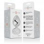INTENSE PLUG ANAL METAL ALUMINIO CON CRISTAL PLATA TALLA L