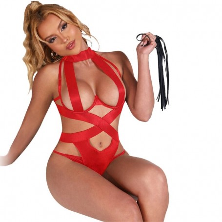 SUBBLIME BODY HALTER SEXY CON ARNeS ROJO L XL