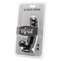 GET REAL DILDO 12 CM CON TESTiCULOS NEGRO