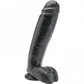 GET REAL DILDO 255 CM CON TESTiCULOS NEGRO