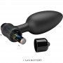 PRETTY LOVE VIBRA BUTT PLUG 2 PLUG ANAL 10 VIBRACIONES NEGRO