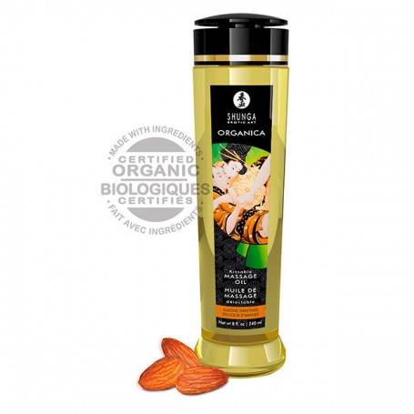 SHUNGA ACEITE DE MASAJE ORGaNICO ALMENDRA 240 ML