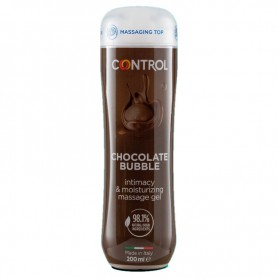 CONTROL GEL DE MASAJE 3 EN 1 CHOCOLATE BUBBLE 200 ML