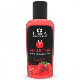 INTIMATELINE LUXURIA VOLUPTAS GEL MASAJE COMESTIBLE EFECTO CALOR FRESA 100 ML