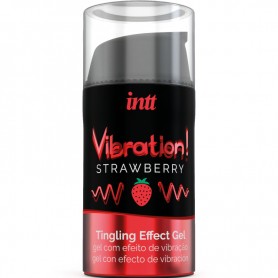 INTT POTENTE ESTIMULANTE iNTIMO GEL VIBRADOR LIQUIDO FRESA 15 ML