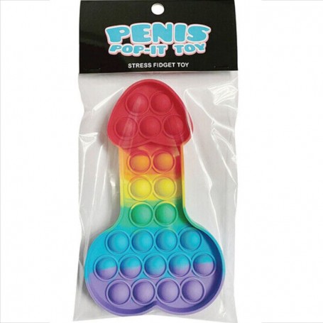 KHEPER GAMES JUGUETE ANTIESTRES PENIS POP IT MULTICOLOR