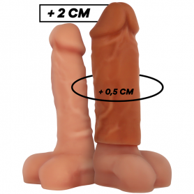 VIRILXL EXTENSIoN DE PENE LIQUID SILICONE V3 MARRoN