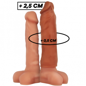 VIRILXL EXTENSIoN DE PENE LIQUID SILICONE V5 MARRoN