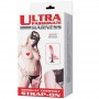 BAILE ARNeS CON PENE REALiSTICO Y BRAGUITA AJUSTABLE ULTRA PASSIONATE 155 CM