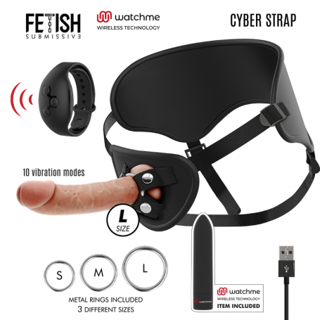 FETISH SUBMISSIVE CYBER STRAP ARNeS CON DILDO Y BALA CONTROL REMOTO TECNOLOGiA WATCHME L