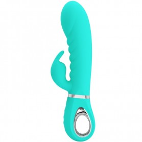 PRETTY LOVE PRESCOTT VIBRADOR PUNTO G MULTIFUNCIoN VERDE AGUA