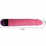 BAILE COLORFUL SEX VIBRADOR REALiSTICO ROSA 23 CM