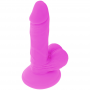 DIVERSIA DILDO REALiSTICO FLEXIBLE CON VIBRACIoN MORADO 17 CM O 33 CM