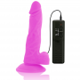 DIVERSIA DILDO REALiSTICO FLEXIBLE CON VIBRACIoN LILA 18 CM O 4 CM