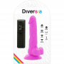 DIVERSIA DILDO REALiSTICO FLEXIBLE CON VIBRACIoN LILA 18 CM O 4 CM