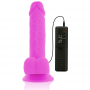 DIVERSIA DILDO REALiSTICO FLEXIBLE CON VIBRACIoN LILA 205 CM O 42 CM