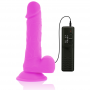 DIVERSIA DILDO REALiSTICO FLEXIBLE CON VIBRACIoN LILA 205 CM O 42 CM